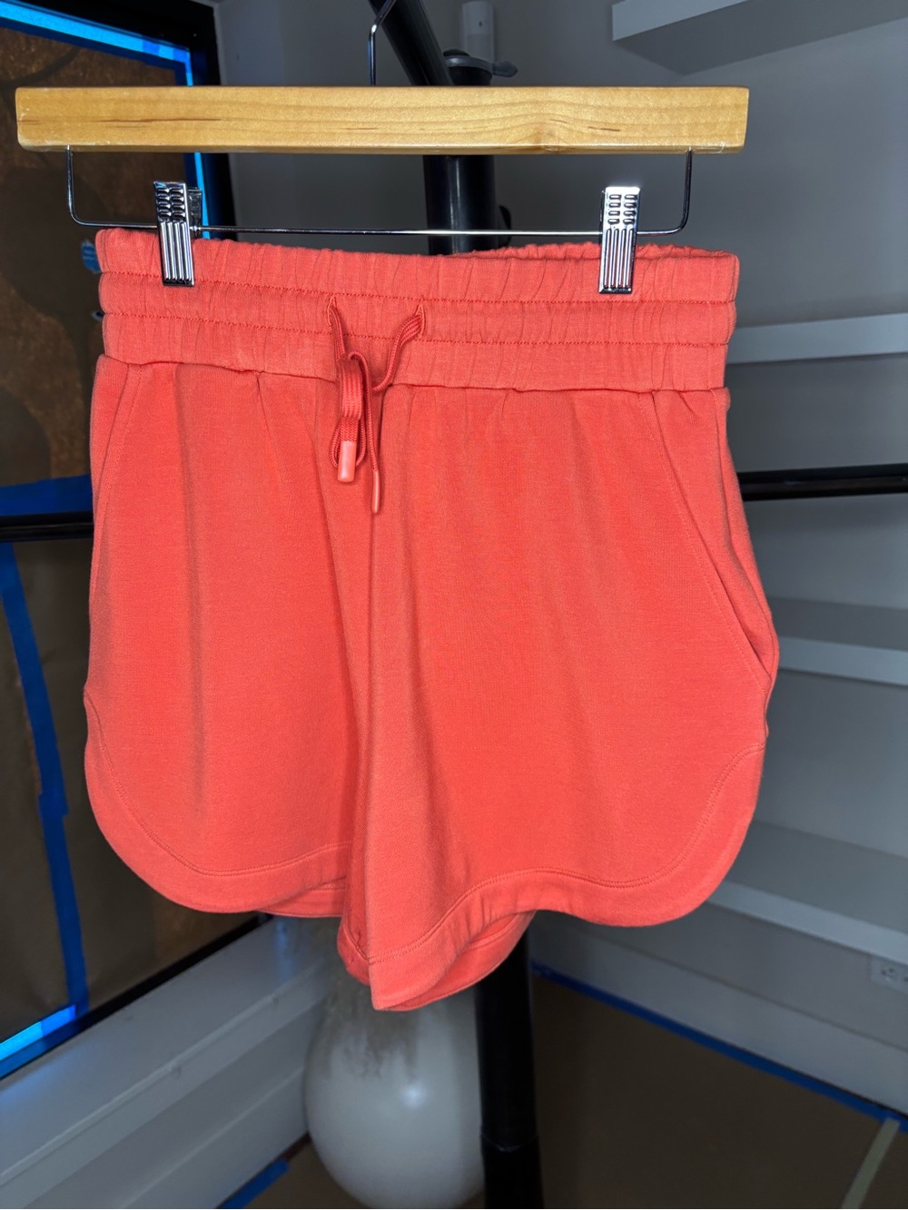 Varley Coral Elastic-Waist High Rise Athletic Shorts